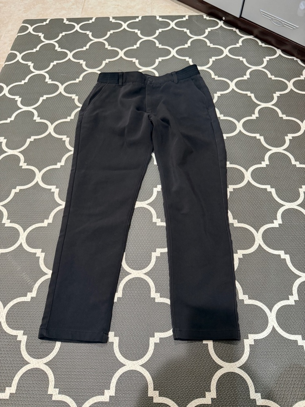 Men's Black Casual Pants - Slim Fit chino